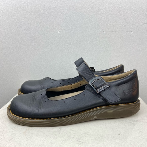 Dr. Martens Vintage Mary Jane Leather Shoes Made in England 8A57 Size 12D - Picture 10 of 15
